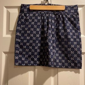 Gap 100% Cotton Navy and Blue Skirt. Size 0